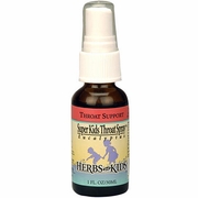 Herbs For Kids, Super Kids Throat Spray Peppermint, 1 oz
