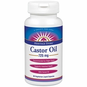 Heritage Products, Castor Oil 725 mg, 60 Vegetarian Liquid Capsules