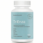 Houston Enzymes, TriEnza, Digestive Enzymes Supplement, 180 Chewable Tablets