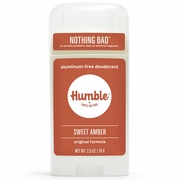 Humble Brands, Aluminum-Free Original Formula Deodorant, Sweet Amber, 2.5 oz