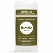 Humble Brands, Aluminum-Free Original Formula Deodorant, Texas Cedarwood & Grapefruit, 2.5 oz