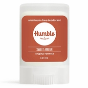 Humble Brands, Aluminum-Free Original Formula Deodorant Travel Size, Sweet Amber, 0.5 oz