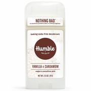 Humble Brands, Baking Soda-Free Deodorant for Vegan & Sensitive Skin, Vanilla & Cardamom, 2.5 oz