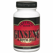 Imperial Elixir Ginseng, Ginseng & Royal Jelly, 50 Capsules