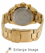 Invicta, Men's Pro Diver Quartz 47mm Gold, Blue Dial (Model #36974)