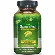 Irwin Naturals, 2-in-1 Cleanse & Flush Weight Loss Support, 60 Liquid Soft-Gels