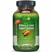 Irwin Naturals, 2-in-1 Kidney & Liver Super Cleanse, 60 Liquid Soft-Gels