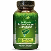 Irwin Naturals, Active-Cleanse & Probiotics, Aloe & Triphala, 60 Liquid Softgels