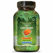 Irwin Naturals, Maximum Strength 3-in-1 Carb Blocker, 150 Liquid Softgels