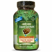 Irwin Naturals, Only One, Liquid-Gel Multi WITH Iron, 60 Liquid Softgels