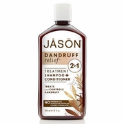Jason Natural, Dandruff Relief Shampoo + Conditioner, 2 in 1 Treatment, 12 oz