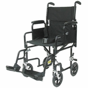 Karman Healthcare Inc., Transporters with Detachable Desk Arms, 17 Inch Seat Width, Folding Backrest, Black Frame