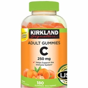 Kirkland Signature, Adult Gummies Vitamin C 250 mg, 180 ct x 2 Bottles