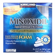 Kirkland Signature, Minoxidil Foam Hair Regrowth Treatment for Men, Six Month Supply