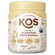 KOS, Organic Superfood Plant Protein Powder - Vanilla, 13.05 oz (10 Servings) KOS, Organic Superfood Plant Protein Powder - Vanilla, 13.05 oz (10 Servings)