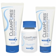 Leading Edge Health, ClearPores Facial System Kit (Healthy Pores Acne Recovery), 3-pc