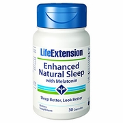 Life Extension, Enhanced Natural Sleep with Melatonin, 30 Capsules