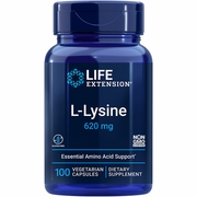 Life Extension, L-Lysine 620 mg, 100 Vegetarian Capsules