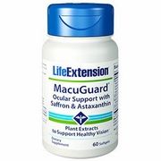 Life Extension, MacuGuard Ocular Support with Saffron & Astaxanthin, 60 Softgels