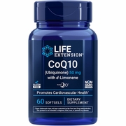 Life Extension, Super-Absorbable CoQ10 Ubiquinone with d-Limonene 50 mg, 60 Softgels