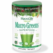 MacroLife Naturals, Macro Greens Powder (one month supply), 10 oz
