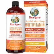 MaryRuth's, Liquid Morning Multivitamin + Hair Growth, Peach Mango, 30 oz (887 ml)