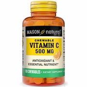 Mason Natural, Chewable Vitamin C 500 mg, Orange Flavor, 100 Tablets