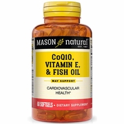 Mason Natural, Heart Trio, Co Q-10, Vitamin E & Fish Oil, 60 Softgels