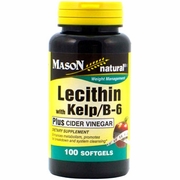Mason Natural, Lecithin with Kelp/B-6, 100 Softgels