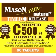 Mason Natural, Super Vitamin C 500 Complex with Lemon Bioflavonoids, 90 Tablets
