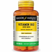 Mason Natural, Vitamin B-12 Sublingual 1000 mcg, 100 Tablets