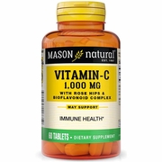 Mason Natural, Vitamin C 1000 mg with Rose Hips & Bioflavonoid Complex, 60 Tablets