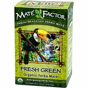 Mate Factor, Fresh Green Organic Yerba Mate Herb Tea, 20 Tea Bags