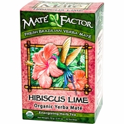 Mate Factor, Hibiscus Lime Organic Yerba Mate Herb Tea, 20 Tea Bags