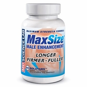 MD Science Lab, MaxSize Male Enhancement Formula (Max Size), 60 Tablets