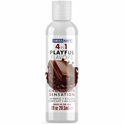 MD Science Lab, Swiss Navy 4 in 1 Playful Flavors Lubricant - Chocolate Sensation, 1 oz