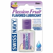 MD Science Lab, Swiss Navy Carded J-Hook Mini Flavored Lube, Passion Fruit, 20 ml