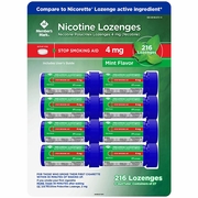 Member's Mark, Nicotine Lozenges 4 mg, Mint Flavor, 27 ct x 8 Pack