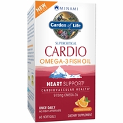 Minami Nutrition, Minami Cardio, Heart Support Omega-3 Fish Oil, Orange Flavor, 60 Softgels