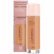 Mineral Fusion Cosmetics, Liquid Foundation - Deep 2 - Caramel, 1 oz