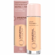 Mineral Fusion Cosmetics, Liquid Foundation - Neutral 1 - Fair, 1 oz