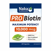 Naka Herbs & Vitamins Ltd, Pro Biotin 10,000 mcg, Maximum Potency, 60 Capsules