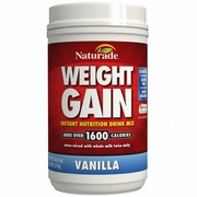Naturade, Weight Gain Powder, Vanilla, Value Size, 38.94 oz