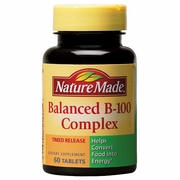 Nature Made, Balanced B-100, Time Release Vitamin B Complex, 60 Tablets