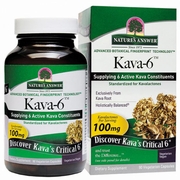 Nature's Answer, Kava 6, Kavalactones 100 mg, 90 Vegetarian Capsules