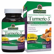 Nature's Answer, Turmeric-3, Standardized Turmeric Extract for Curcuminoids, 90 Vegetarian Capsules