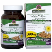 Nature's Answer, White Willow with Feverfew Extract, 60 Vegetarian Capsules