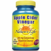 Nature's Life, Apple Cider Vinegar 250 mg, 250 Vegetarian Tablets