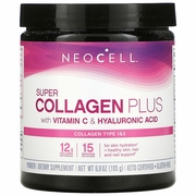 NeoCell, Super Collagen Plus Powder, with Vitamin C & Hyaluronic Acid, 6.9 oz (195 g)