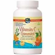 Nordic Naturals, Vitamin C Gummies - Tart Tangerine, 250 mg, 120 Gummies